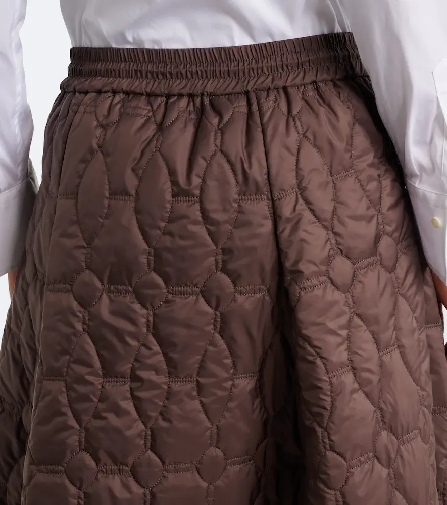 Brunello Cucinelli Technical padded midi skirt | Thumbnail 4