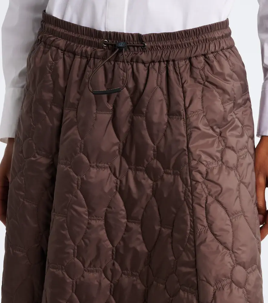 Brunello Cucinelli Technical padded midi skirt | Thumbnail 5