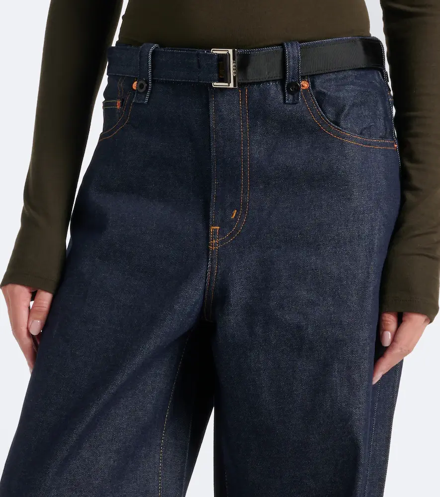 Sacai Belted wide-leg jeans | Thumbnail 2 Sacai Belted wide-leg jeans | Thumbnail 2