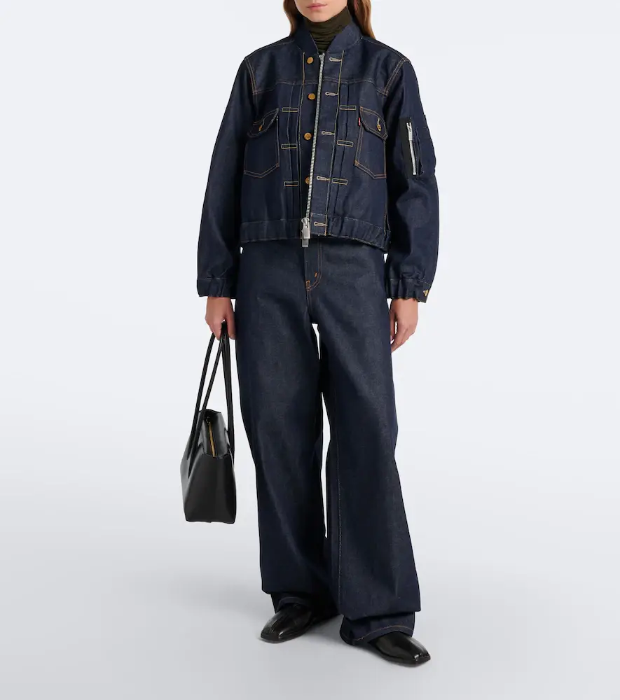 Sacai Belted wide-leg jeans | Thumbnail 6 Sacai Belted wide-leg jeans | Thumbnail 6