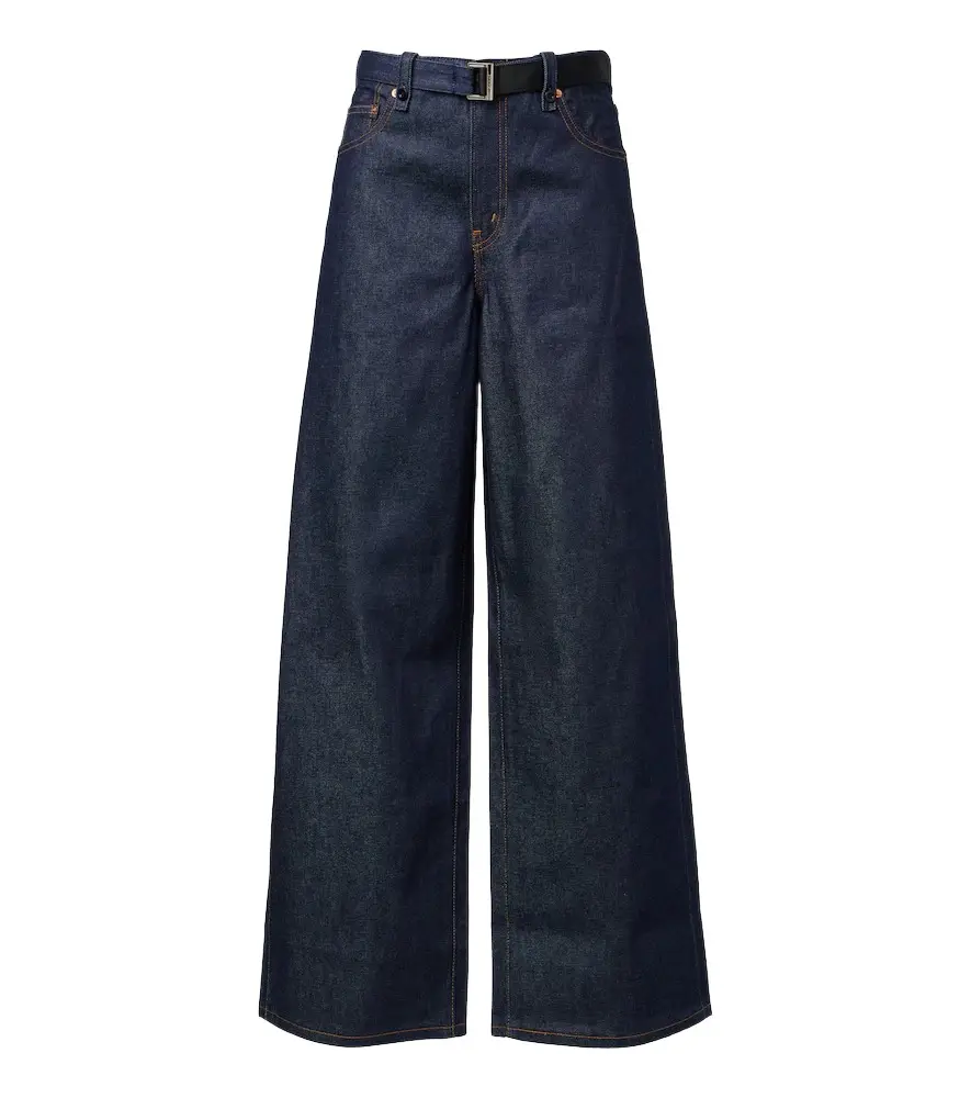 Belted wide-leg jeans Belted wide-leg jeans