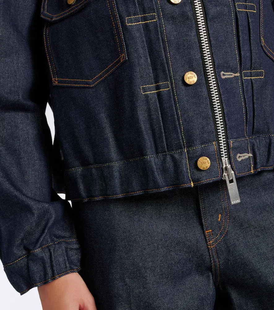 Sacai Denim bomber jacket | Thumbnail 4 Sacai Denim bomber jacket | Thumbnail 4