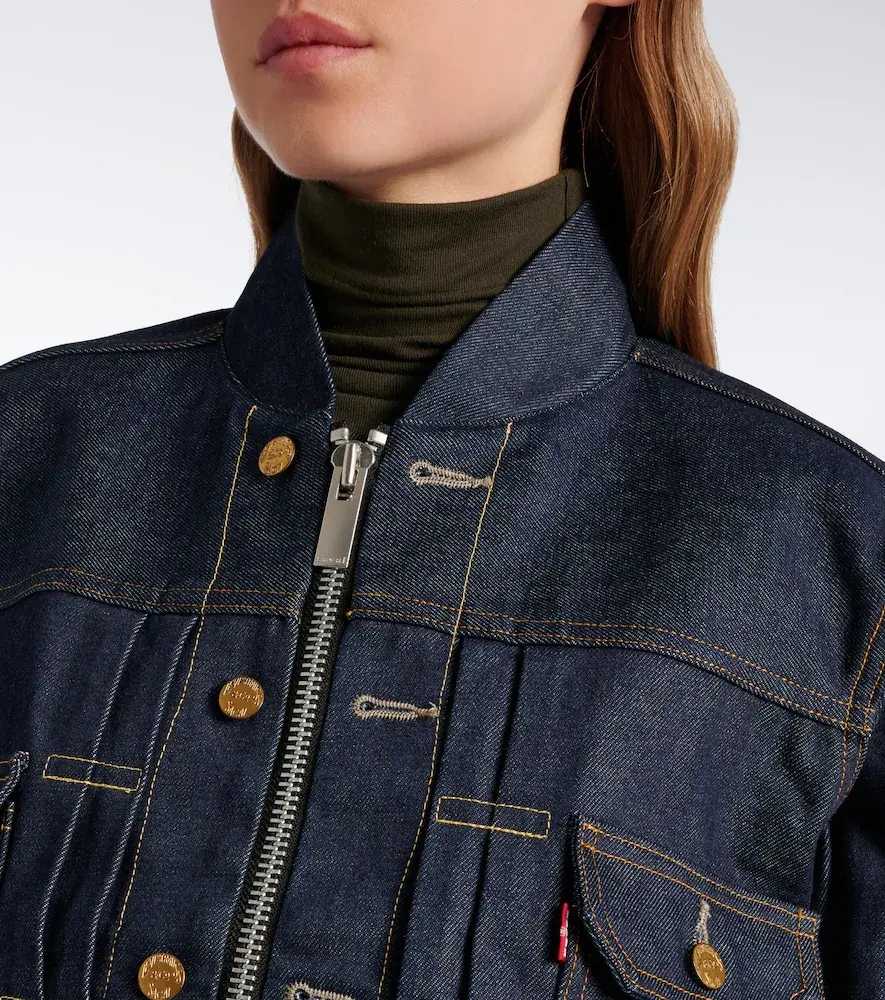 Sacai Denim bomber jacket | Thumbnail 7 Sacai Denim bomber jacket | Thumbnail 7