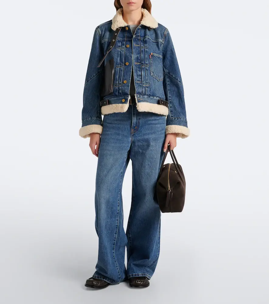 Sacai Belted wide-leg jeans | Thumbnail 2 Sacai Belted wide-leg jeans | Thumbnail 2