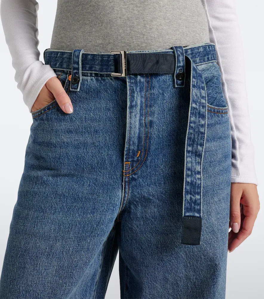 Sacai Belted wide-leg jeans | Thumbnail 6 Sacai Belted wide-leg jeans | Thumbnail 6