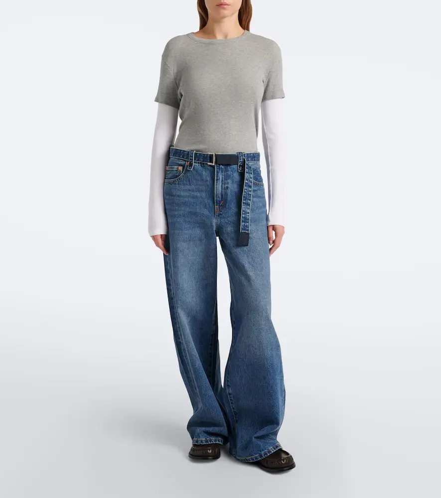 Sacai Belted wide-leg jeans | Thumbnail 7 Sacai Belted wide-leg jeans | Thumbnail 7