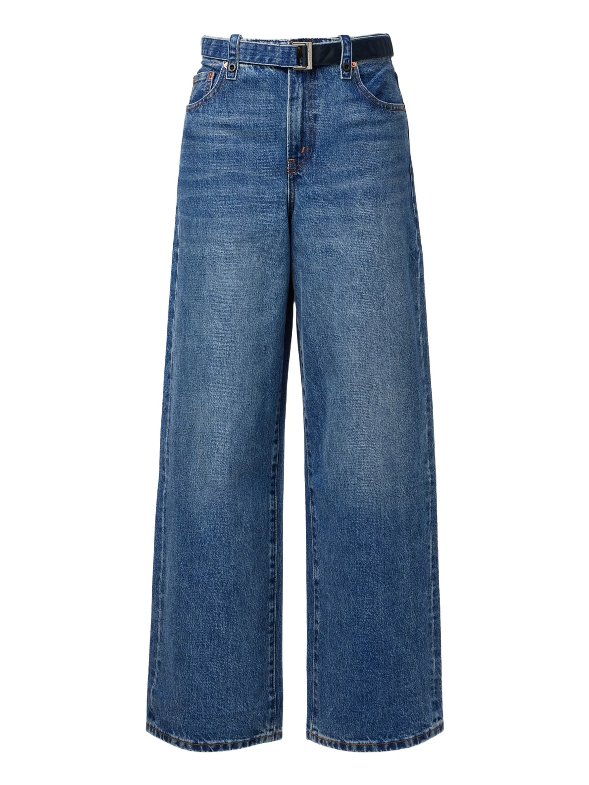 Sacai Belted wide-leg jeans