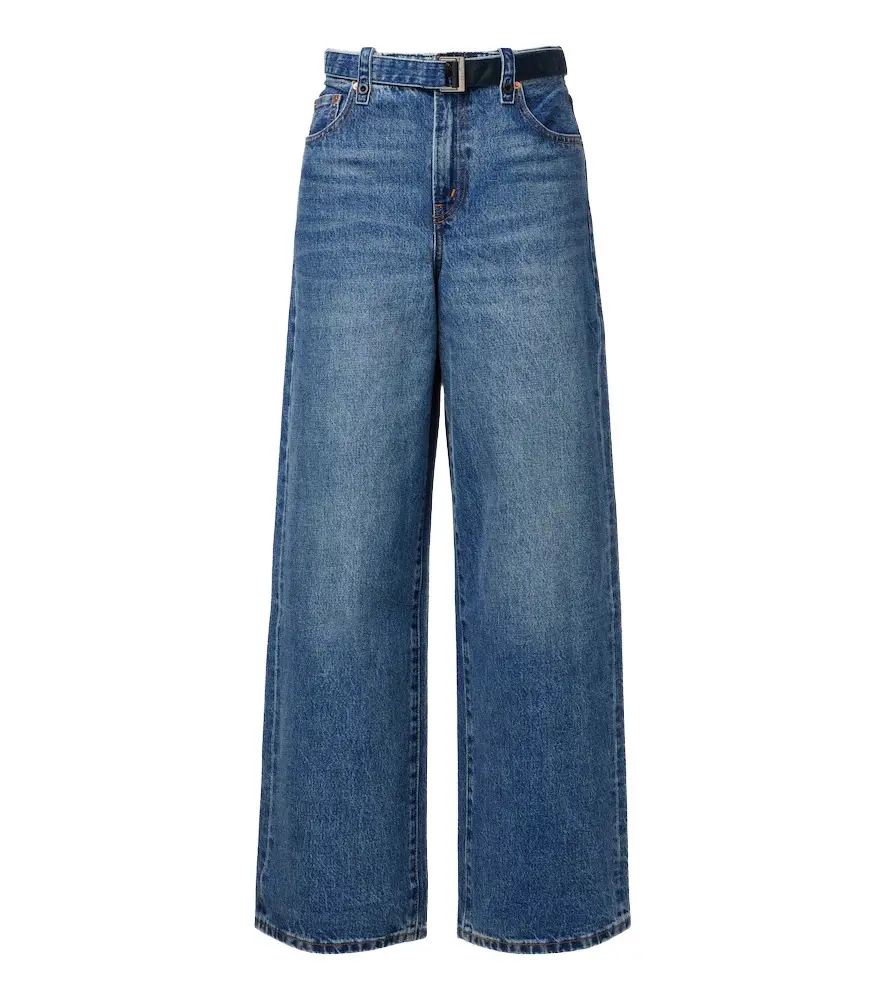 Belted wide-leg jeans Belted wide-leg jeans