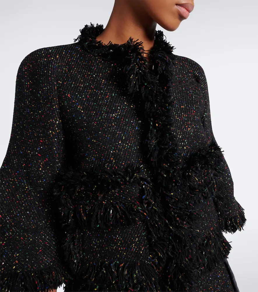 Sacai Fringed wool-blend jacket | Thumbnail 5 Sacai Fringed wool-blend jacket | Thumbnail 5