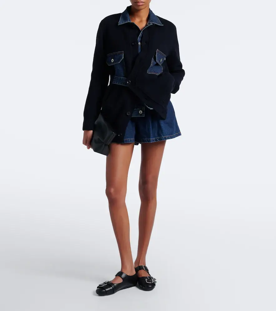 Sacai Belted denim shorts | Thumbnail 5