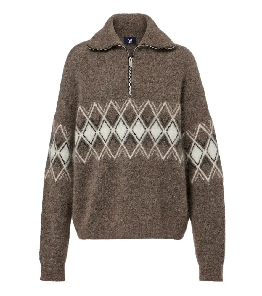 Mireva mohair-blend half-zip sweater Mireva mohair-blend half-zip sweater