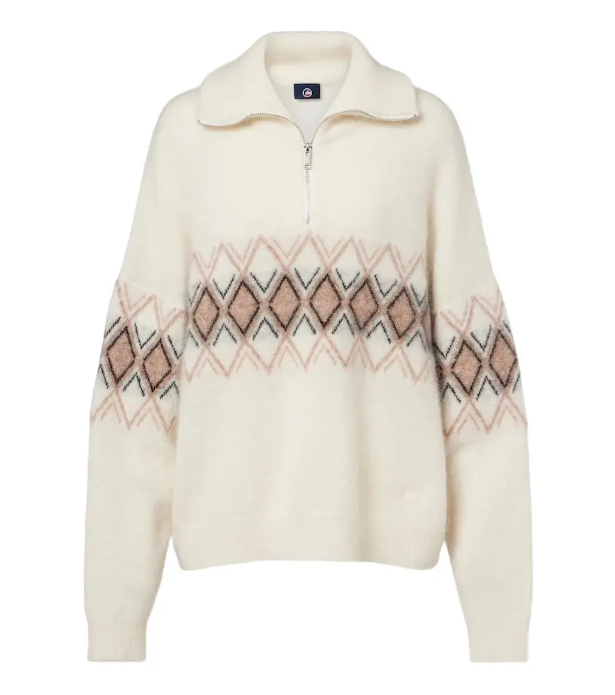 Mireva mohair-blend half-zip sweater Mireva mohair-blend half-zip sweater