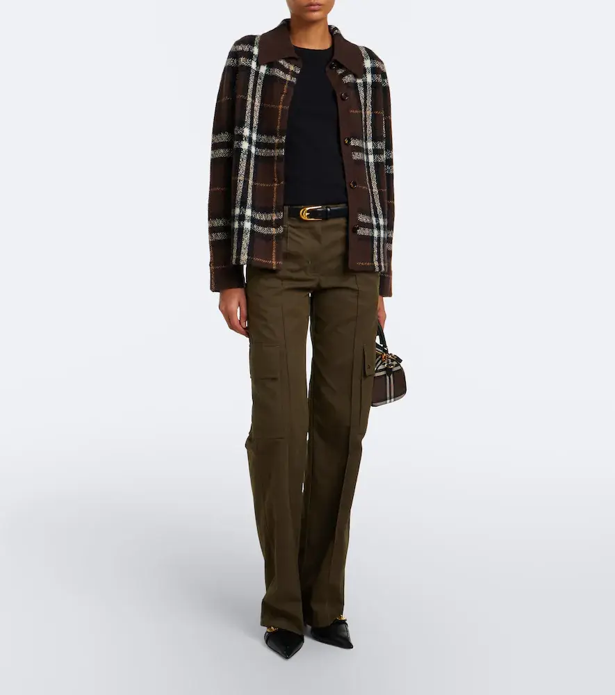 Burberry Check intarsia cashmere overshirt | Thumbnail 2 Burberry Check intarsia cashmere overshirt | Thumbnail 2