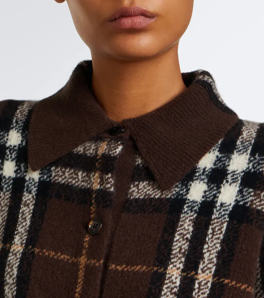 Burberry Check intarsia cashmere overshirt | Thumbnail 7 Burberry Check intarsia cashmere overshirt | Thumbnail 7