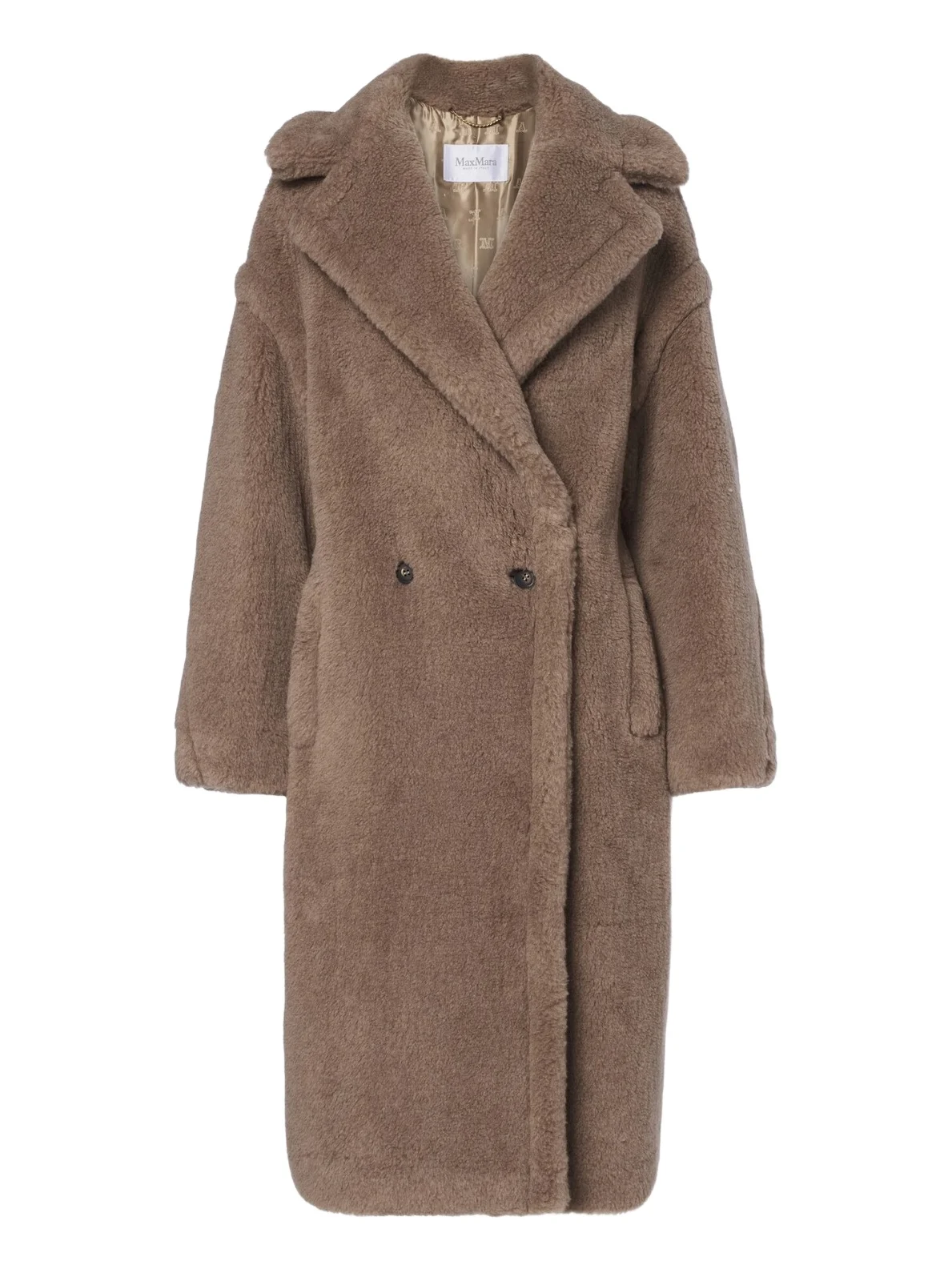 Max Mara Teddy Bear Icon cashmere and silk coat