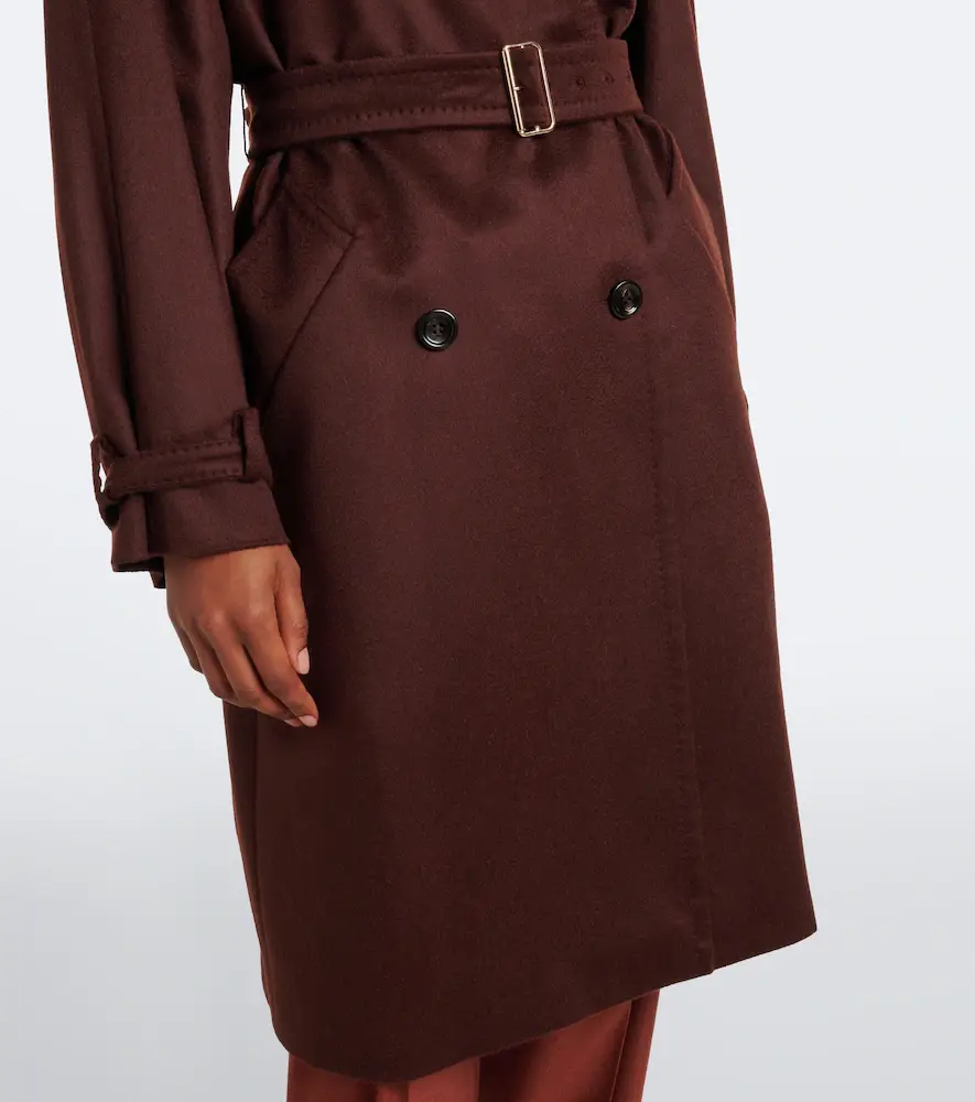 Max Mara Double-breasted cashmere trench coat | Thumbnail 2