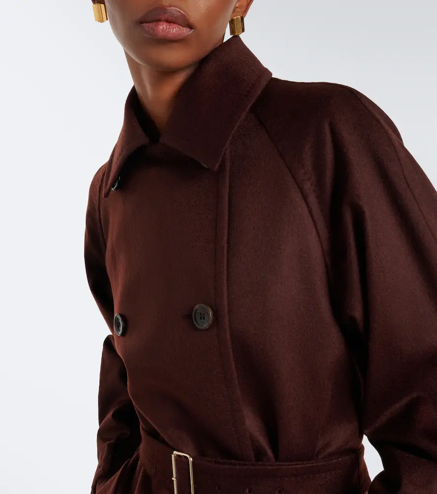 Max Mara Double-breasted cashmere trench coat | Thumbnail 3