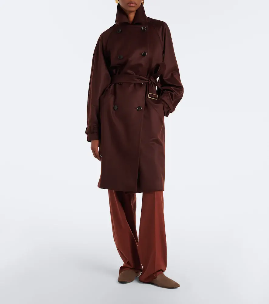 Max Mara Double-breasted cashmere trench coat | Thumbnail 5
