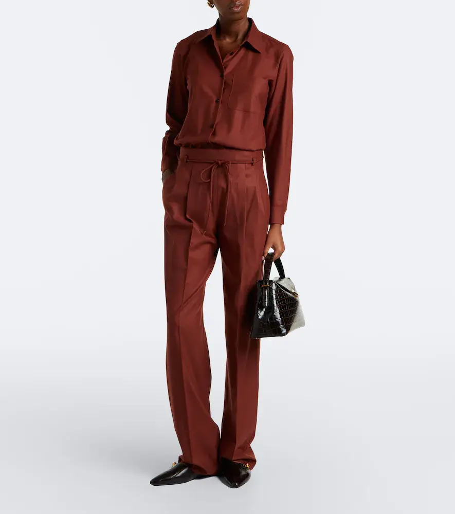 Max Mara Cashmere-blend straight pants | Thumbnail 2 Max Mara Cashmere-blend straight pants | Thumbnail 2