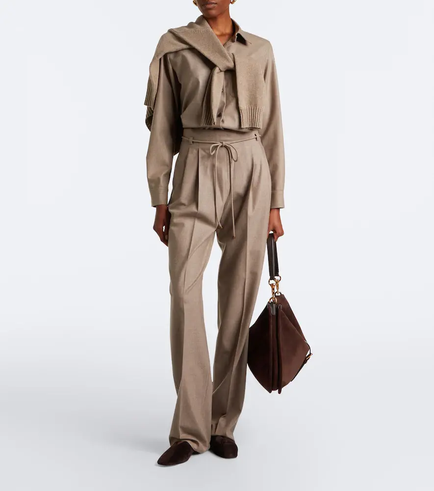 Max Mara Cashmere-blend straight pants | Thumbnail 6 Max Mara Cashmere-blend straight pants | Thumbnail 6