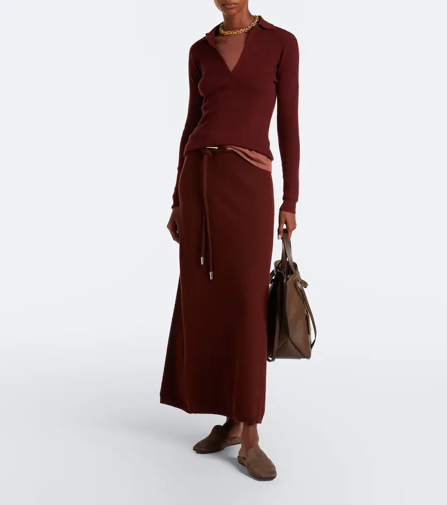 Max Mara Ribbed-knit cashmere polo sweater | Thumbnail 4 Max Mara Ribbed-knit cashmere polo sweater | Thumbnail 4