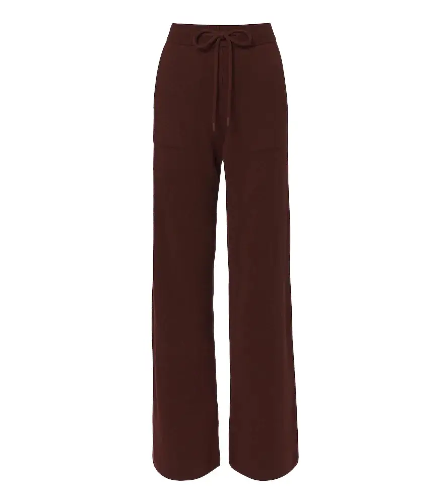 Cashmere wide-leg pants