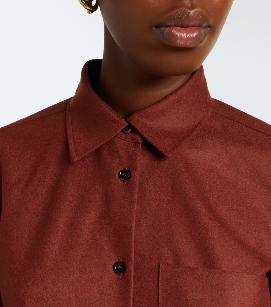Max Mara Cashmere-blend shirt | Thumbnail 6 Max Mara Cashmere-blend shirt | Thumbnail 6