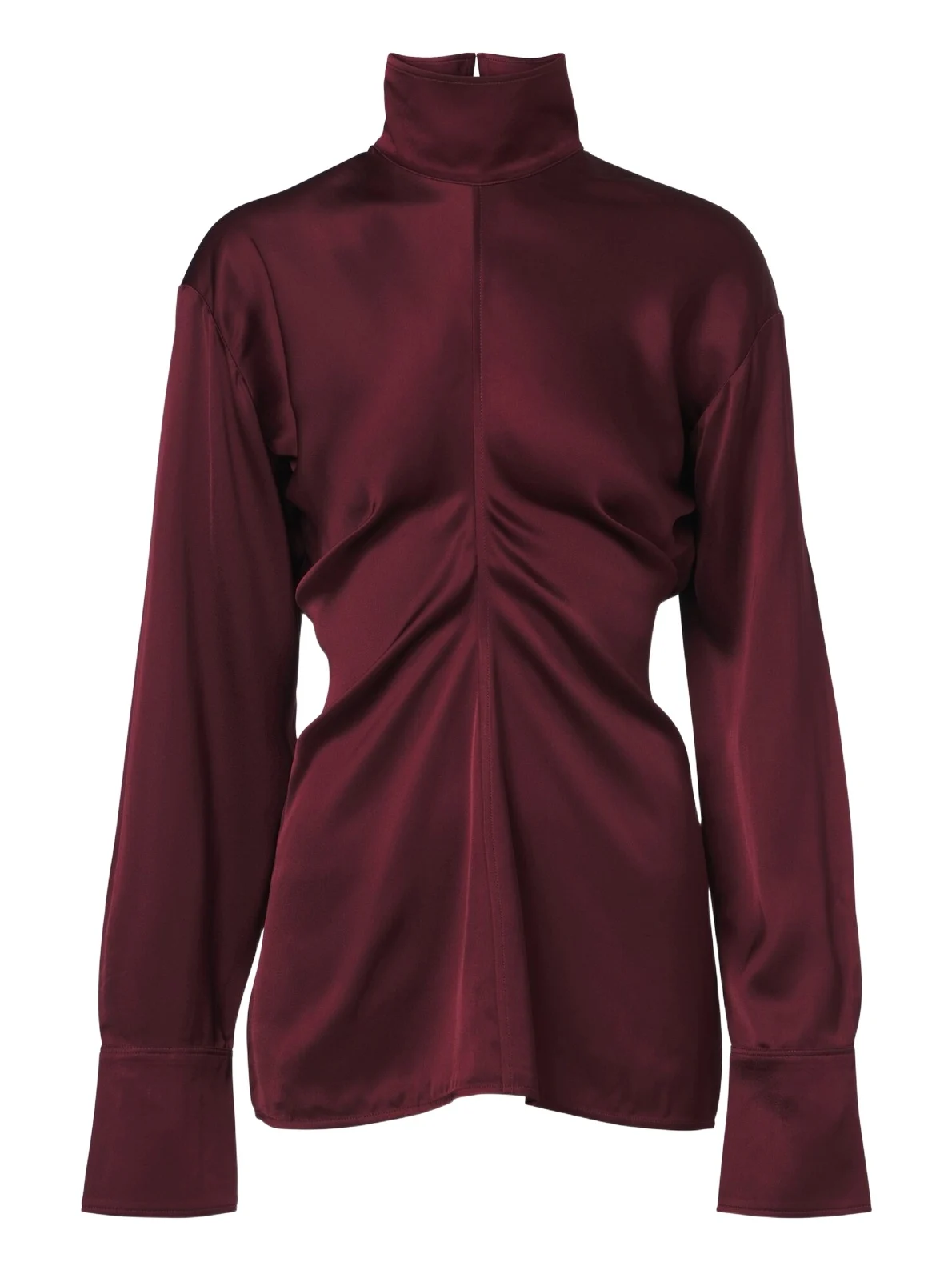 TOTEME Slouch draped crêpe satin blouse