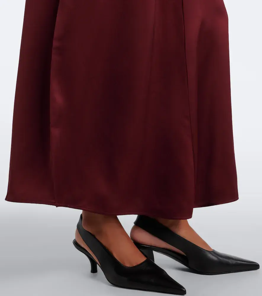 TOTEME Draped crêpe satin maxi dress | Thumbnail 5 TOTEME Draped crêpe satin maxi dress | Thumbnail 5