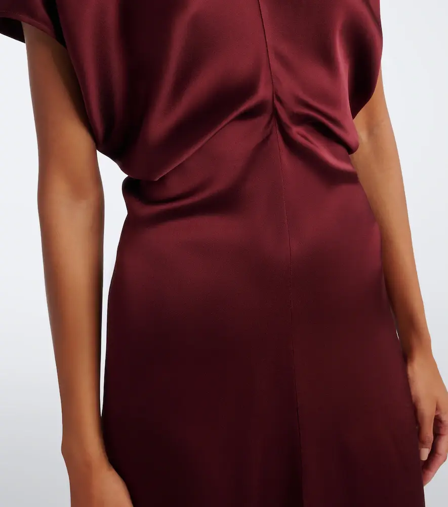 TOTEME Draped crêpe satin maxi dress | Thumbnail 6 TOTEME Draped crêpe satin maxi dress | Thumbnail 6