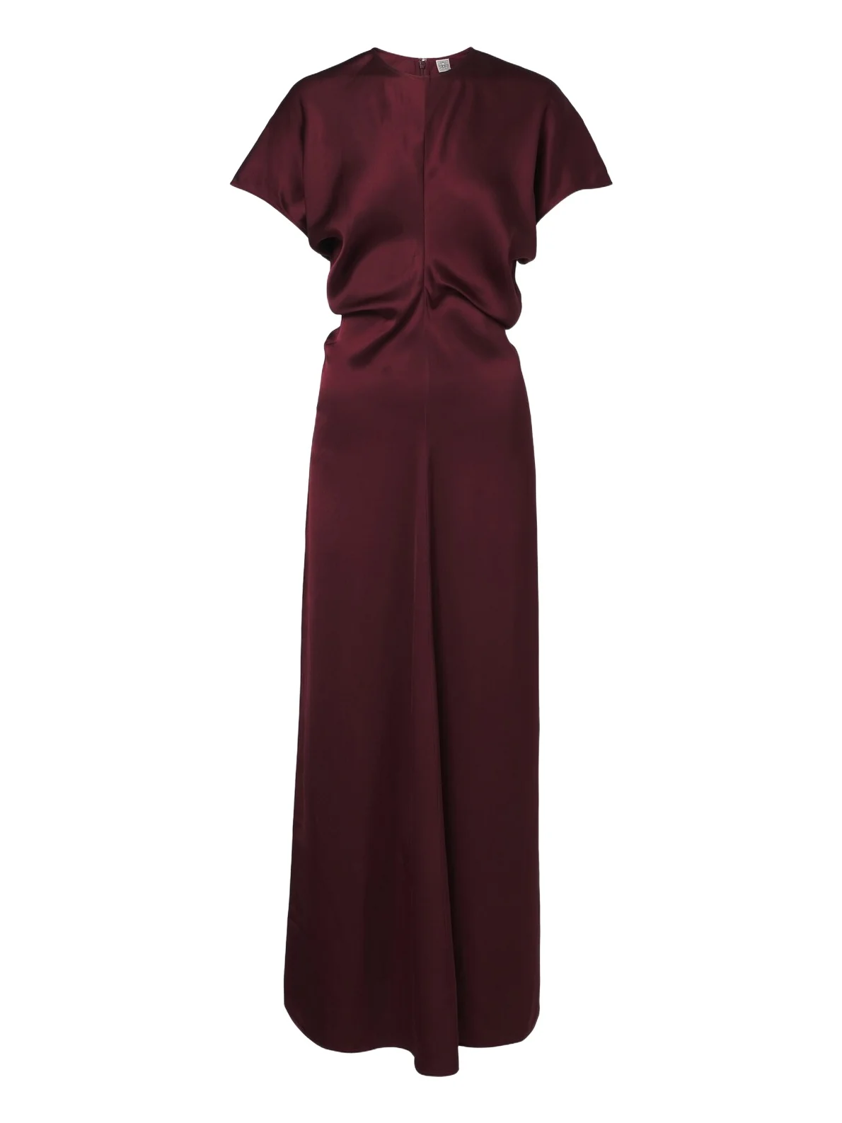 TOTEME Draped crêpe satin maxi dress