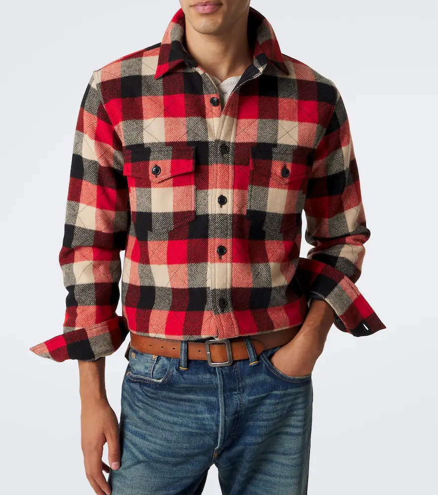 RRL Padded plaid wool twill overshirt | Thumbnail 4 RRL Padded plaid wool twill overshirt | Thumbnail 4