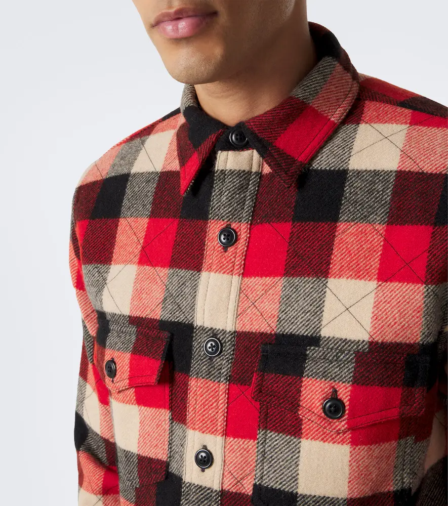 RRL Padded plaid wool twill overshirt | Thumbnail 6 RRL Padded plaid wool twill overshirt | Thumbnail 6