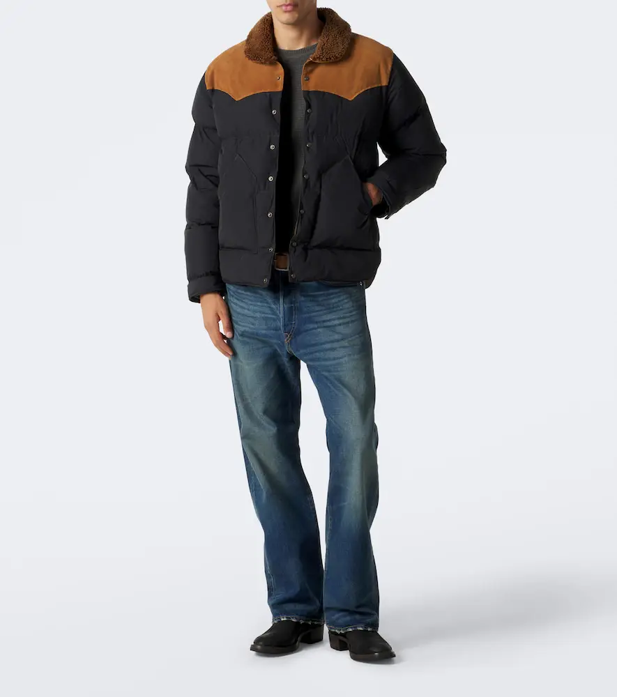 RRL Suede-trimmed puffer jacket | Thumbnail 2
