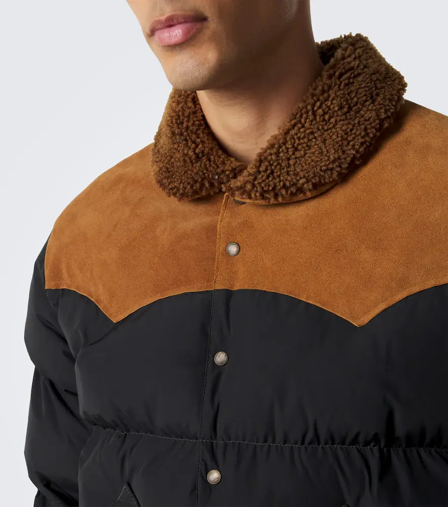 RRL Suede-trimmed puffer jacket | Thumbnail 6