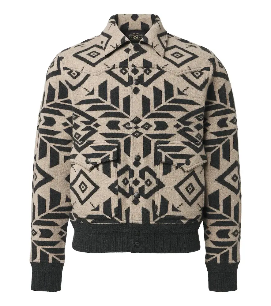RRL Wool jacquard blouson jacket