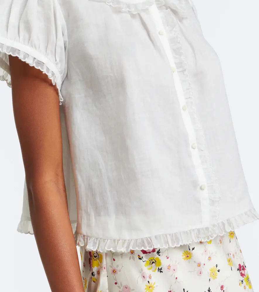 DÔEN Dôen Karina scalloped ramie blouse | Thumbnail 2 DÔEN Dôen Karina scalloped ramie blouse | Thumbnail 2