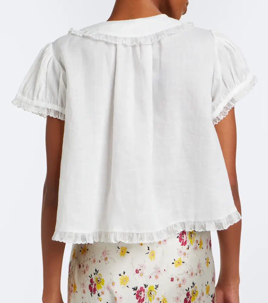 DÔEN Dôen Karina scalloped ramie blouse | Thumbnail 5 DÔEN Dôen Karina scalloped ramie blouse | Thumbnail 5