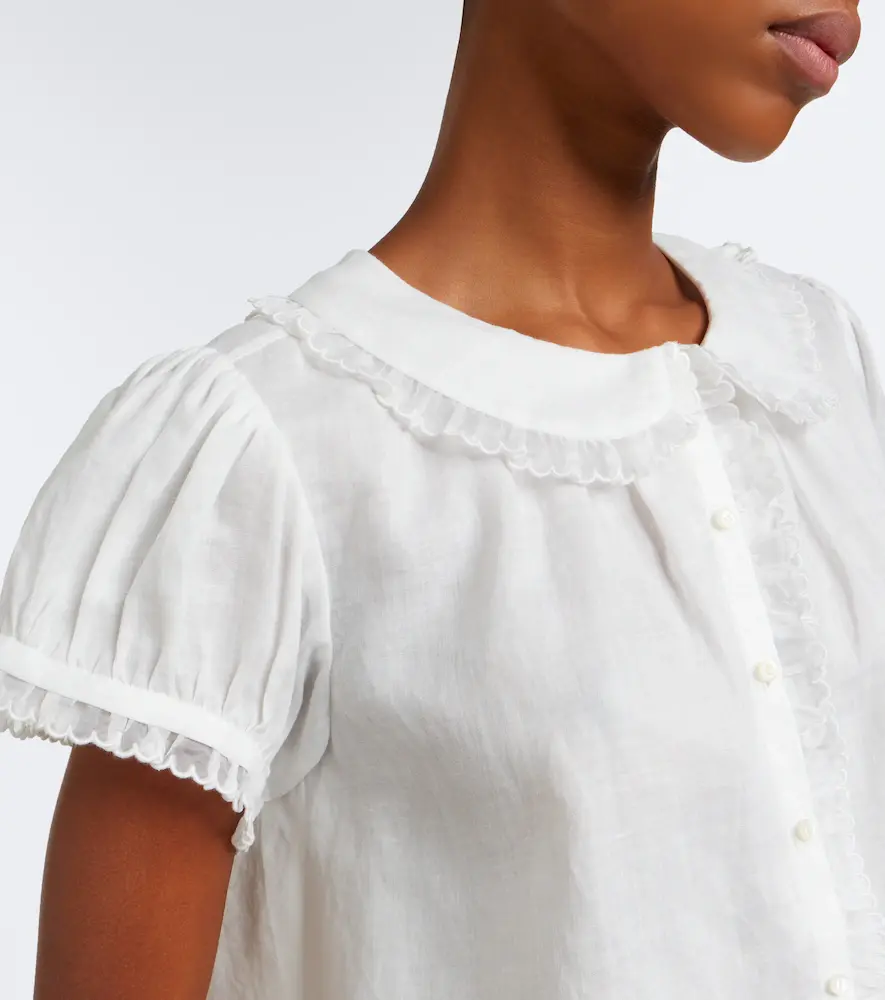 DÔEN Dôen Karina scalloped ramie blouse | Thumbnail 6 DÔEN Dôen Karina scalloped ramie blouse | Thumbnail 6