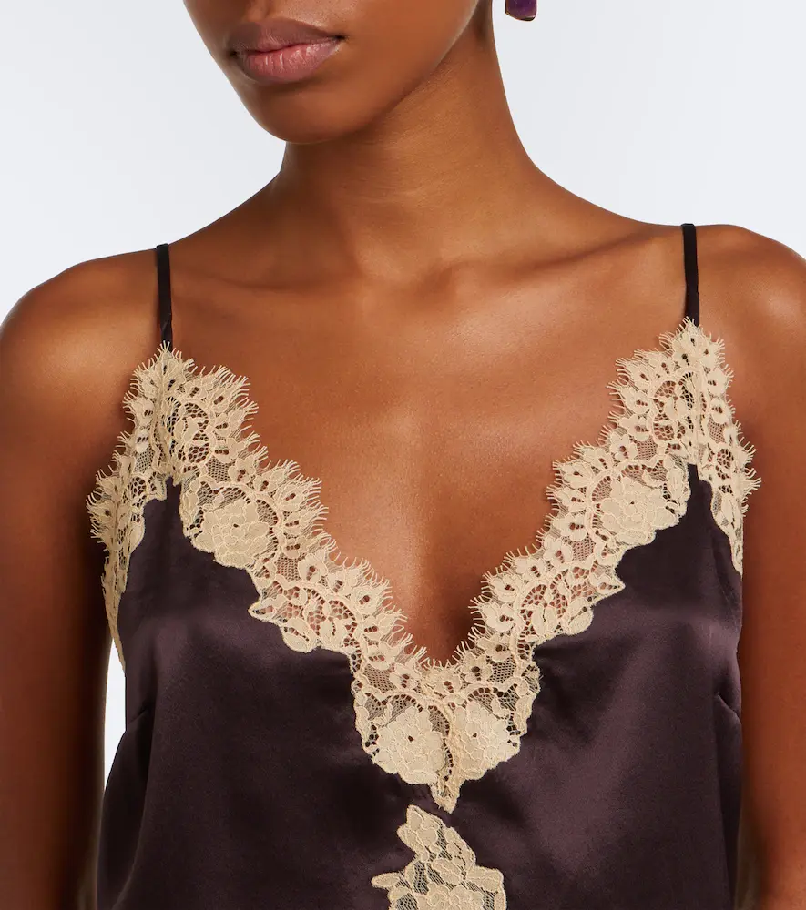 DÔEN Dôen Kira lace-trimmed silk satin camisole | Thumbnail 3 DÔEN Dôen Kira lace-trimmed silk satin camisole | Thumbnail 3