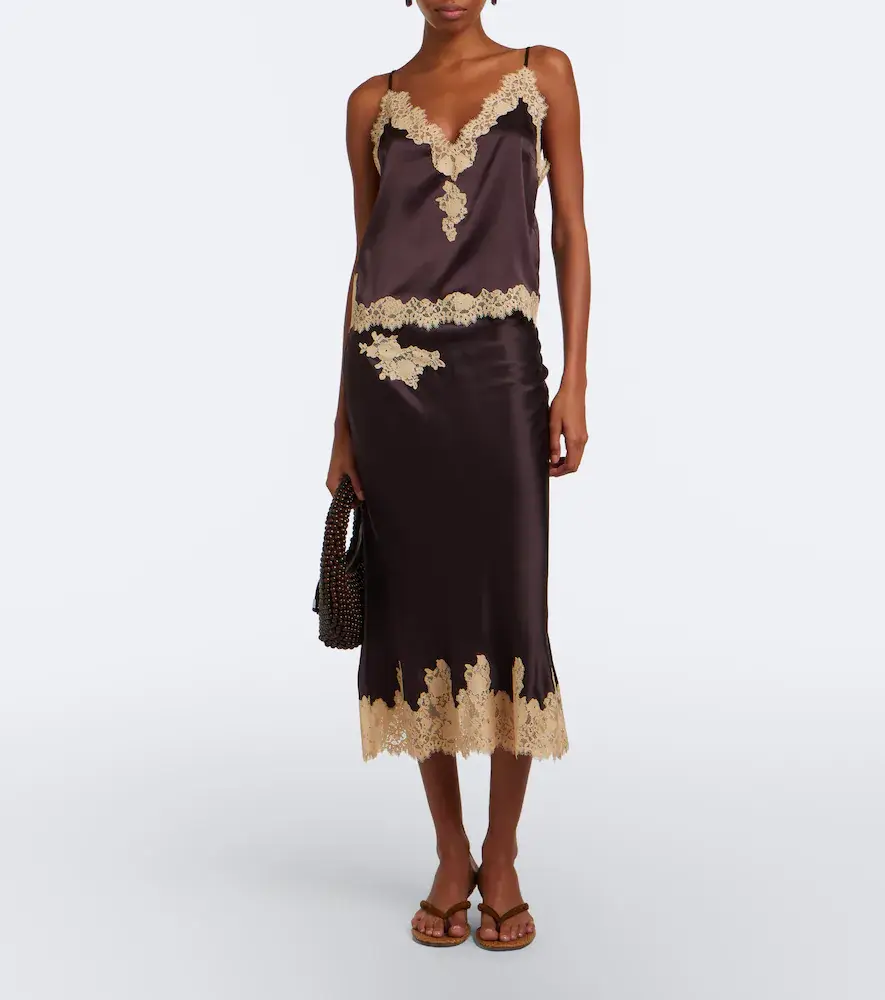 DÔEN Dôen Kira lace-trimmed silk satin camisole | Thumbnail 5 DÔEN Dôen Kira lace-trimmed silk satin camisole | Thumbnail 5