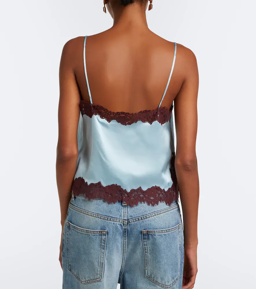DÔEN Dôen Avelaine lace-trimmed silk satin camisole | Thumbnail 3 DÔEN Dôen Avelaine lace-trimmed silk satin camisole | Thumbnail 3