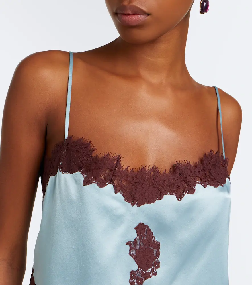 DÔEN Dôen Avelaine lace-trimmed silk satin camisole | Thumbnail 4 DÔEN Dôen Avelaine lace-trimmed silk satin camisole | Thumbnail 4