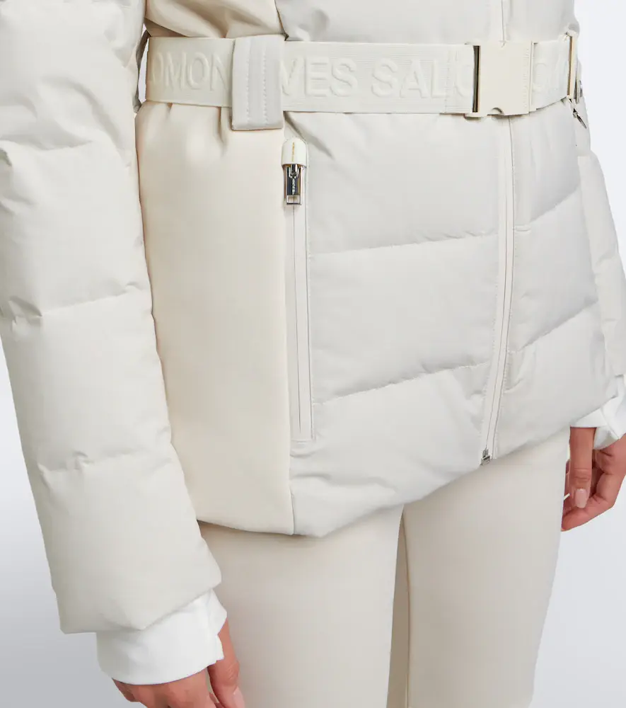 Yves Salomon Belted shearling-trimmed down ski jacket | Thumbnail 3 Yves Salomon Belted shearling-trimmed down ski jacket | Thumbnail 3