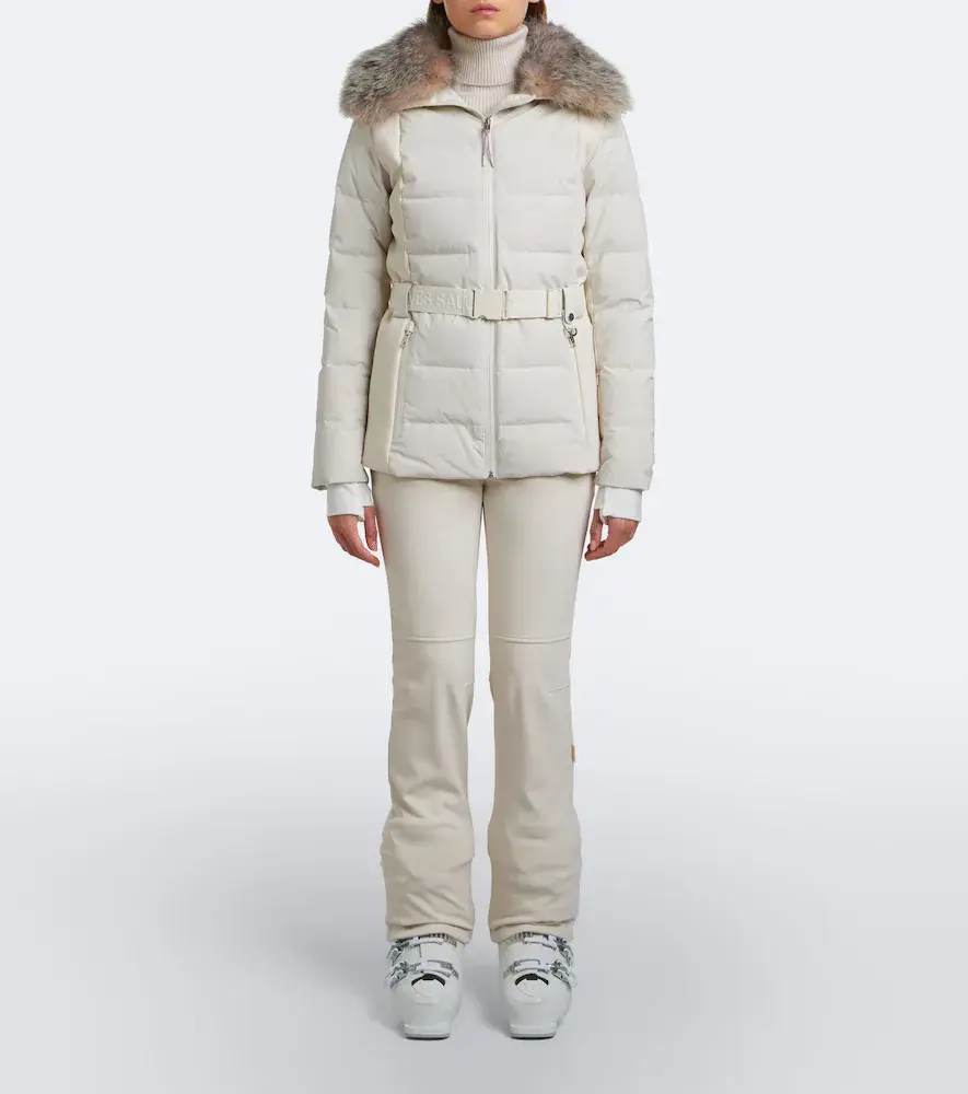 Yves Salomon Belted shearling-trimmed down ski jacket | Thumbnail 4 Yves Salomon Belted shearling-trimmed down ski jacket | Thumbnail 4