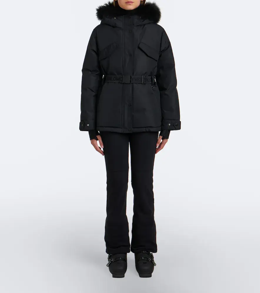 Yves Salomon Belted shearling-trimmed ski jacket | Thumbnail 5 Yves Salomon Belted shearling-trimmed ski jacket | Thumbnail 5