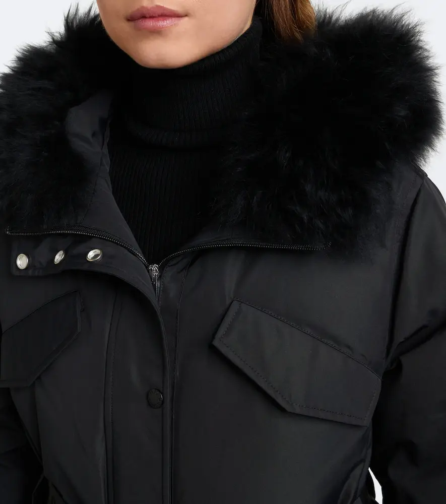 Yves Salomon Belted shearling-trimmed ski jacket | Thumbnail 7 Yves Salomon Belted shearling-trimmed ski jacket | Thumbnail 7