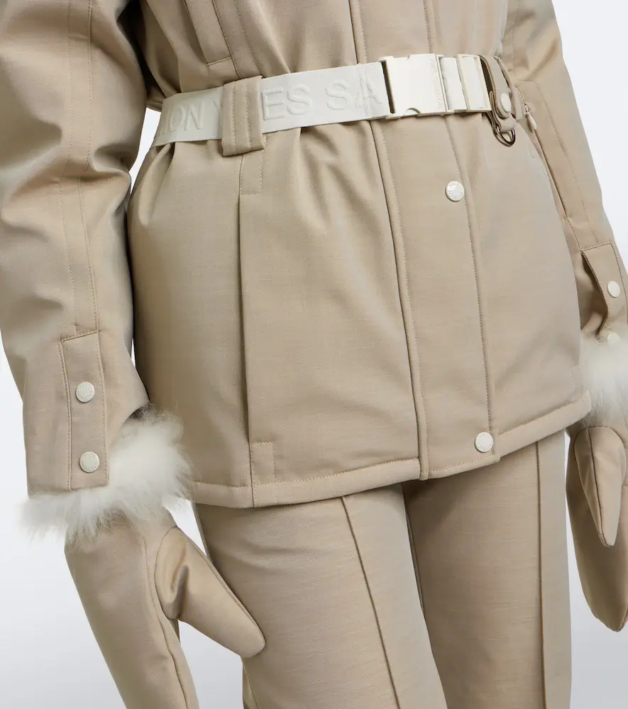 Yves Salomon Belted shearling-trimmed ski jacket | Thumbnail 2 Yves Salomon Belted shearling-trimmed ski jacket | Thumbnail 2