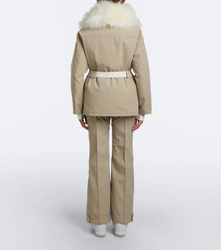 Yves Salomon Belted shearling-trimmed ski jacket | Thumbnail 4 Yves Salomon Belted shearling-trimmed ski jacket | Thumbnail 4