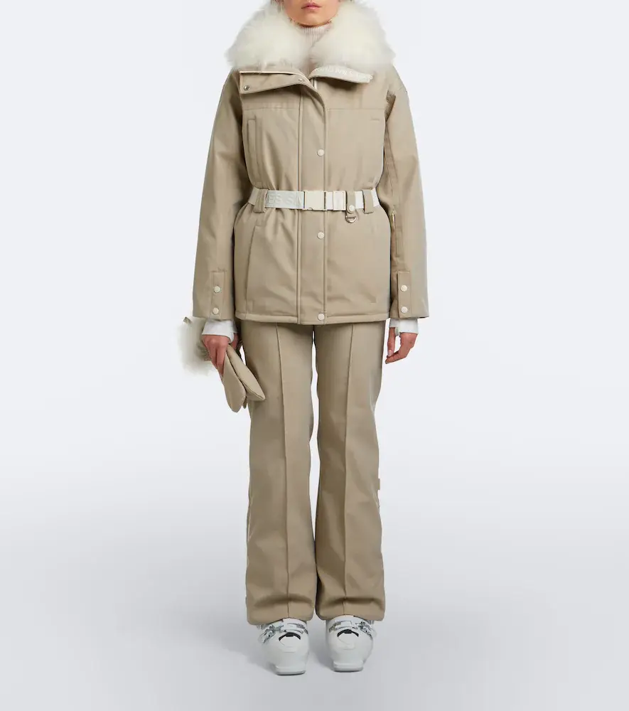 Yves Salomon Belted shearling-trimmed ski jacket | Thumbnail 5 Yves Salomon Belted shearling-trimmed ski jacket | Thumbnail 5